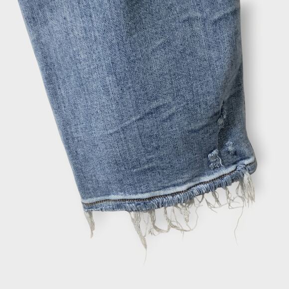 Judy Blue Parkersburg Mid Rise Dad Straight Jean Sz 15/32 Light Wash Distressed - Picture 11 of 16